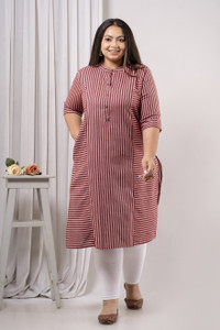 Neerupam Collection Women Self Design A-line Kurta