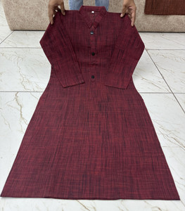 W S TEXTILE Women Self Design Straight Kurta