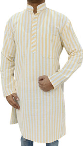 AFC Men Striped Straight Kurta