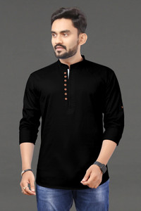 SOPANI Men Solid Straight Kurta