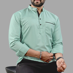 Nofilter Men Solid Straight Kurta