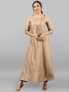 Janasya Women Printed Anarkali Kurta