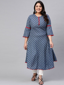 AKIKO Women Printed A-line Kurta