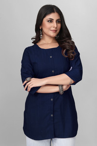 FABTOWN Women Solid Straight Kurta