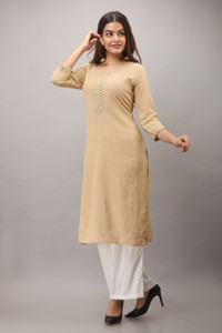 VEDANA Women Solid Straight Kurta