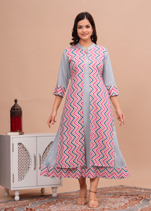 shobhit Women Printed Ethnic Dress Kurta