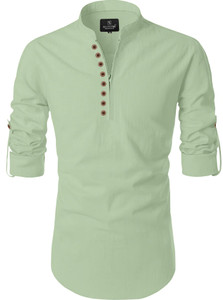 Nofilter Men Solid Straight Kurta