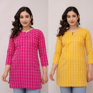 Maphaz Women Self Design Straight Kurta