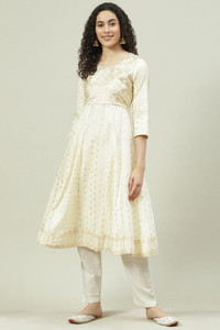 RANGRITI Women Dyed/Ombre Anarkali Kurta