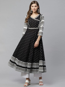 AKIKO Women Printed Anarkali Kurta