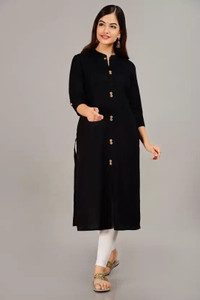 WORLD SHIGO Women Solid Straight Kurta