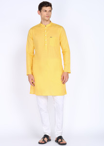 PETER ENGLAND Men Solid A-line Kurta