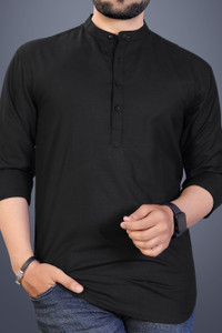 SOPANI Men Solid Straight Kurta