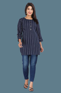 AK FUSION Women Printed Straight Kurta