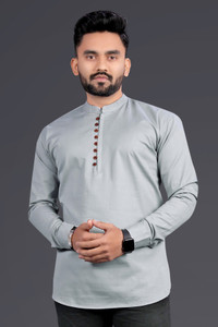 SPOQUE Men Solid Straight Kurta