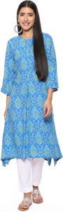BIBA Women Printed Straight Kurta