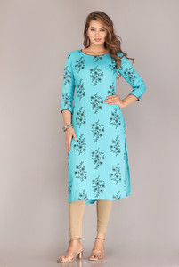 Priyshi Designing Women Printed, Block Print Flared Kurta