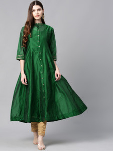 Juniper Women Solid Flared Kurta