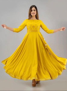 jaiambycreation Women Embroidered Anarkali Kurta