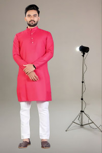 LYPLO Men Kurta Pyjama Set