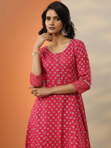LIBAS Women Printed A-line Kurta
