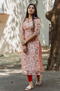 HouseOfCommon Women Printed A-line Kurta