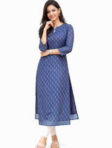 KROLIANT Women Geometric Print Straight Kurta