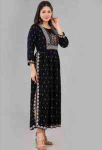 DEVKIARIZ Women Printed Ethnic Dress Kurta