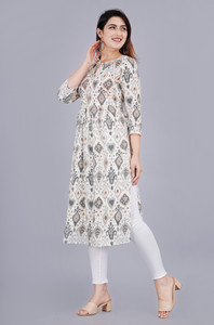 MintMarie Women Printed Flared Kurta