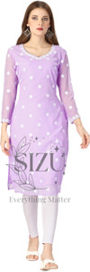 SIZU Women Embroidered Straight Kurta