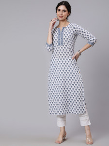 Nayo Women Printed Straight Kurta