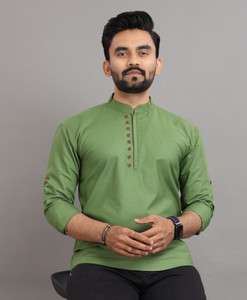 Nofilter Men Solid Straight Kurta