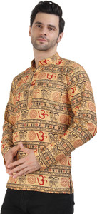 Krishiv Men Printed Straight Kurta