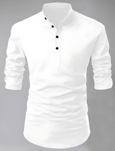KR24ENTERPRISE Men Solid Straight Kurta