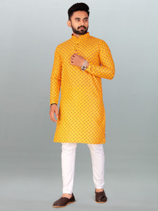 FRELURO Men Kurta Pyjama Set