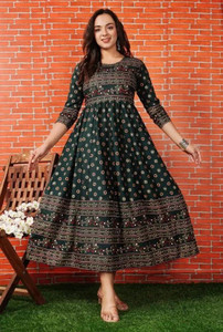 ShreeShyam Handicraft Women Printed Anarkali Kurta