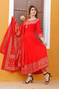 SkyAsia Women Printed Anarkali Kurta