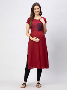 CEE 18 Women Solid Straight Kurta