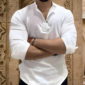 DENEEJA Men Printed Pathani Kurta