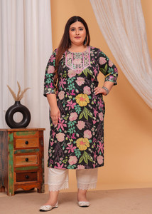 Wilshire Women Embroidered Straight Kurta