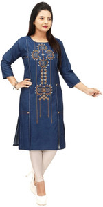anmol fashion Women Washed Straight Kurta