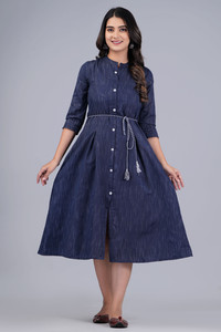 Dizon Women Solid Flared Kurta