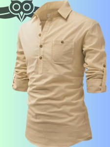 Life Roads Men Solid Pathani Kurta