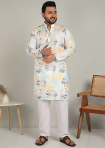 METRONAUT PLUS Men Printed A-line Kurta