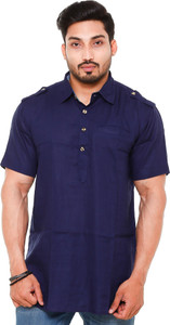TWIST Men Solid Pathani Kurta