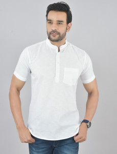 Dargon Men Solid Straight Kurta