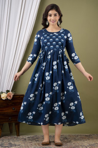 Murli Kurti Women Floral Print A-line Kurta