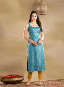 rainy rose Women Solid A-line Kurta