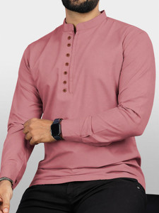 VTEXX Men Solid Straight Kurta
