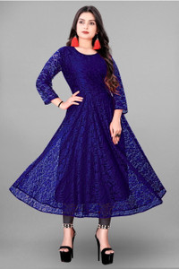 New Takshvi Fashion Women Self Design Anarkali Kurta